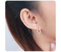 Silver Hoop Earring HO-2595